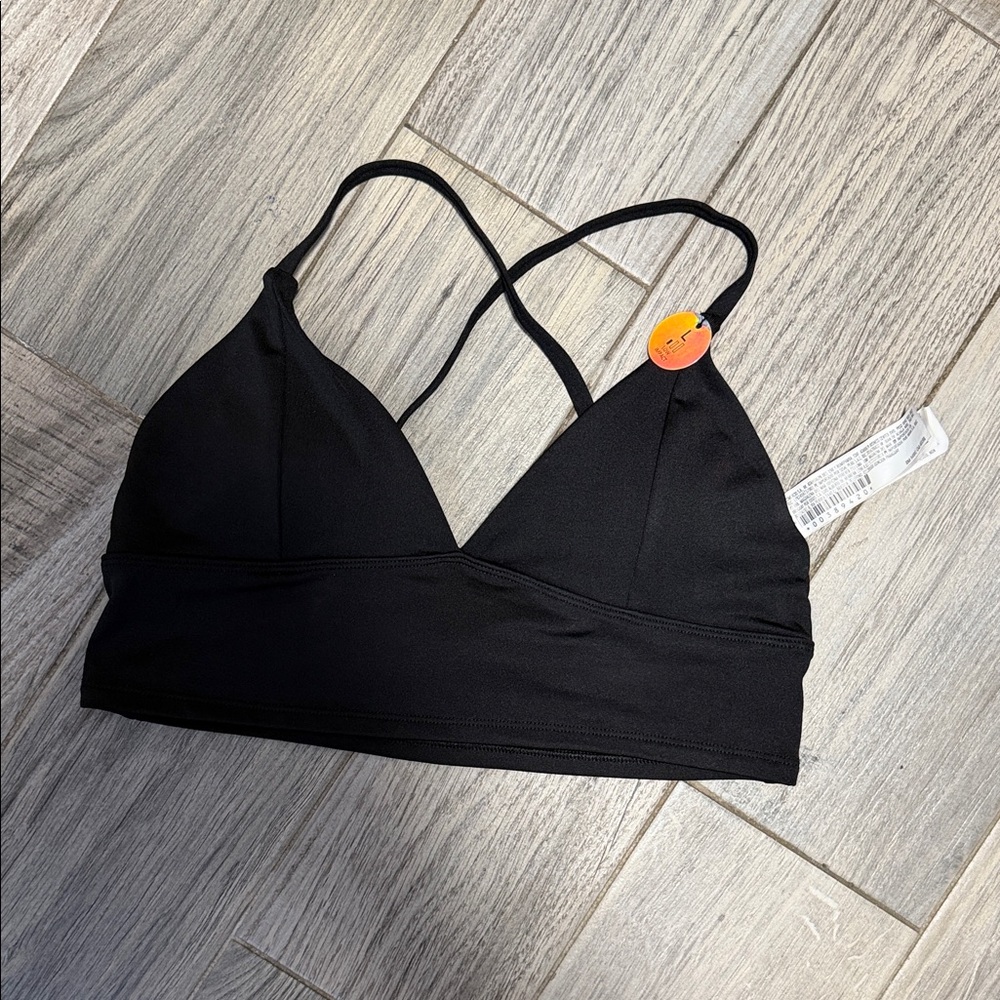Forever 21 Black Cross‑Back Bralette